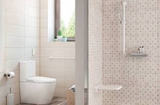 Espace salle de bain avec les produits accessibles de Roca