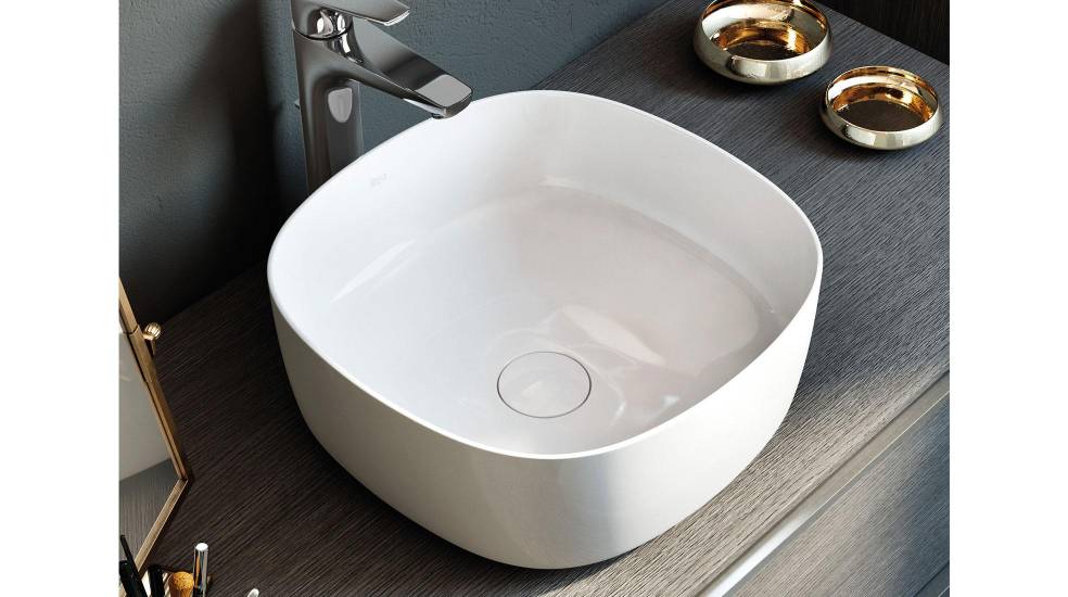 Inspira basin by Roca manufactured in Fineceramic®